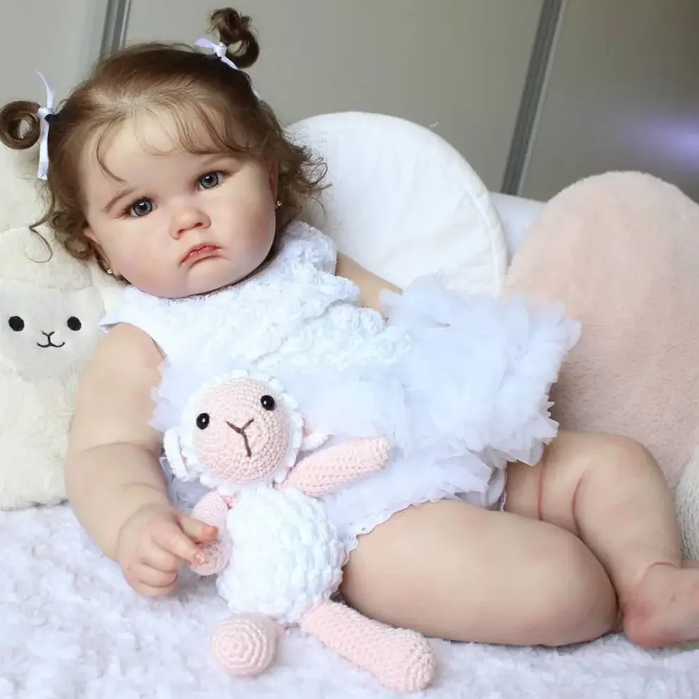 BZDOLL 부드러운 실리콘 3D 페인팅 아기 인형