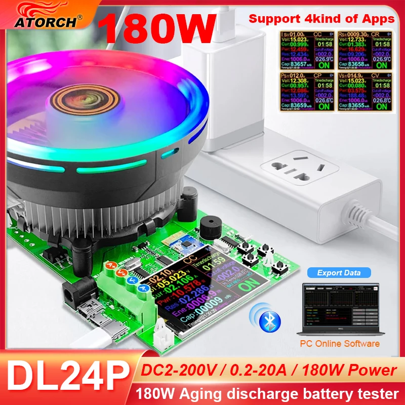 DC USB 테스터 전자 부하 리튬 배터리 용량 모니터