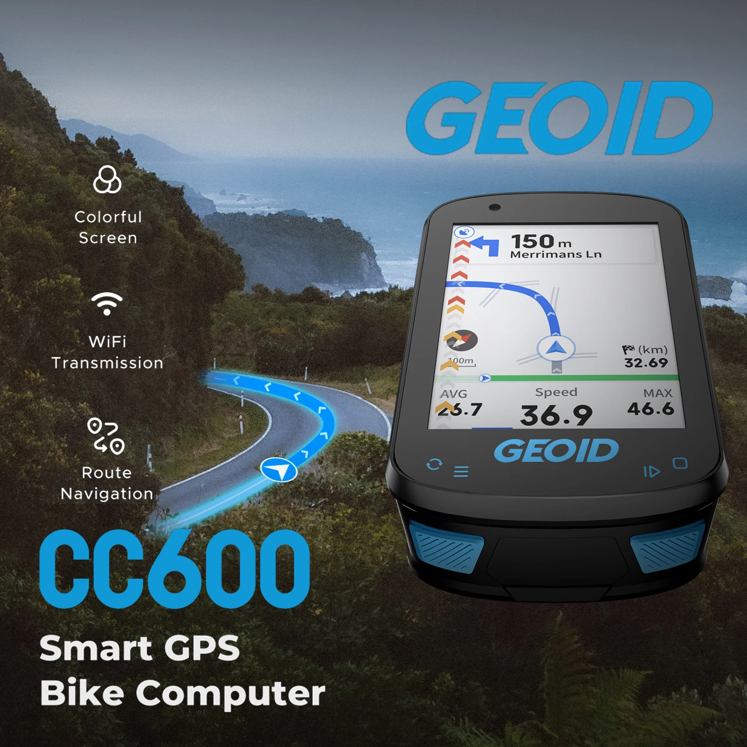GEOID CC600 스마트 내비게이션 주행 거리계