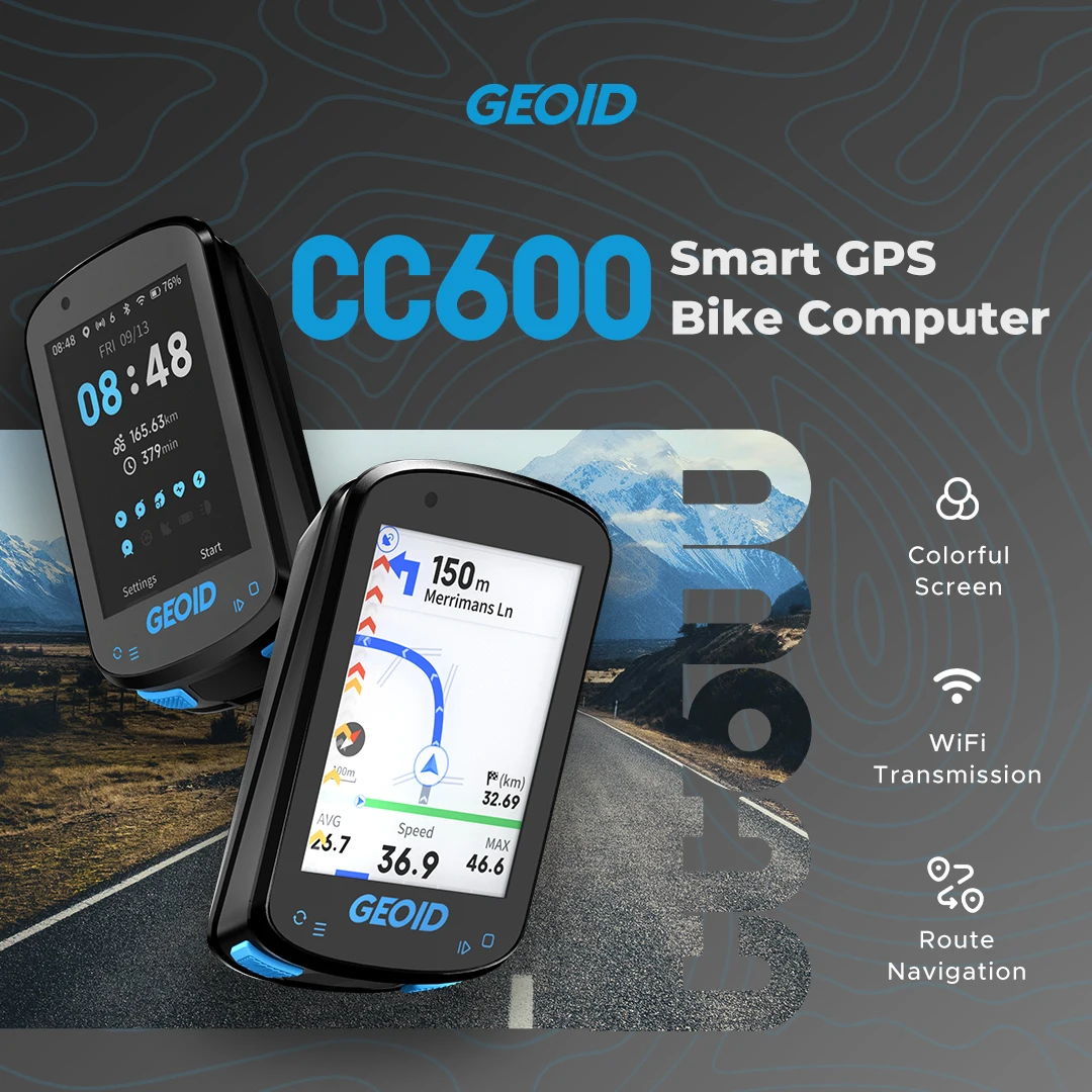 GEOID CC600 컬러 스크린 자전거 컴퓨터 스마트 내비게이션