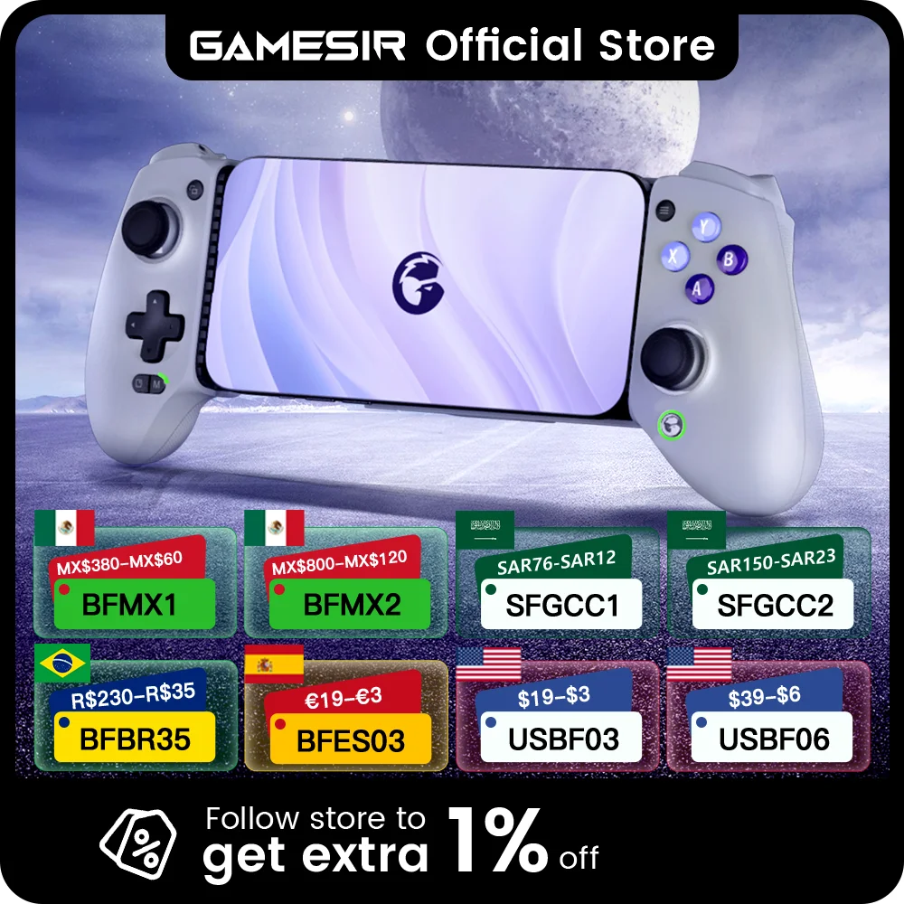 GameSir G8 휴대폰 게임 패드 홀 이펙트 게임 컨트롤러