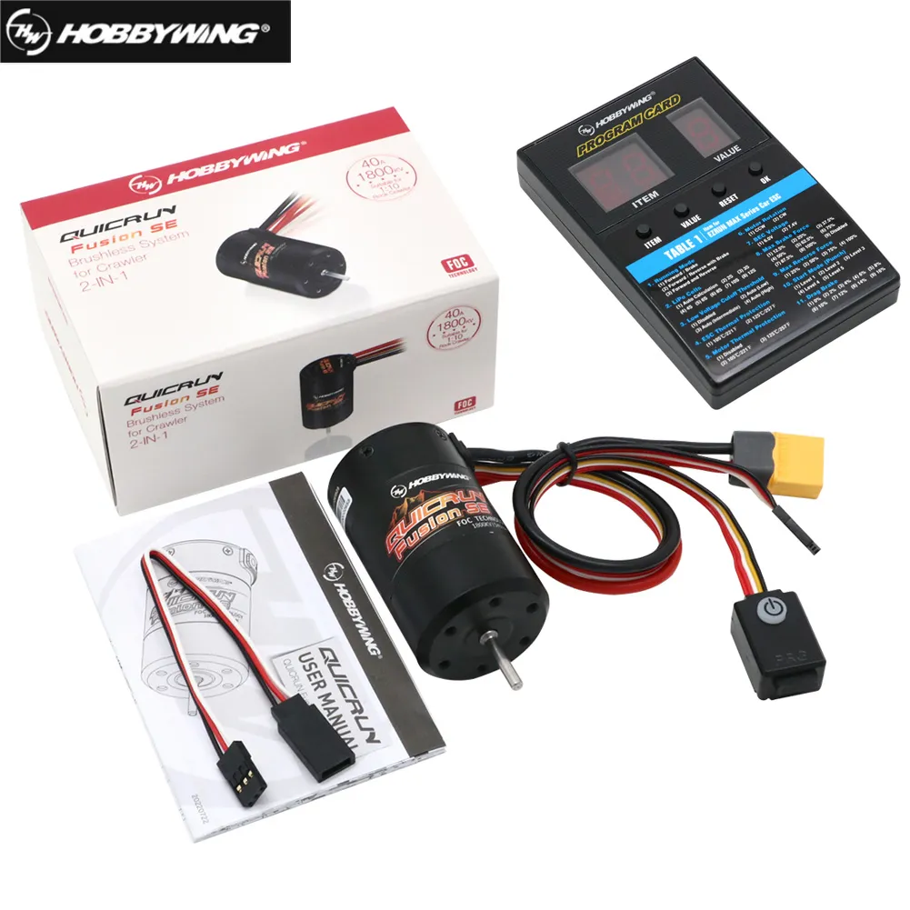 Hobbywing QuicRun 퓨전 SE 센서 브러시리스 모터 내장