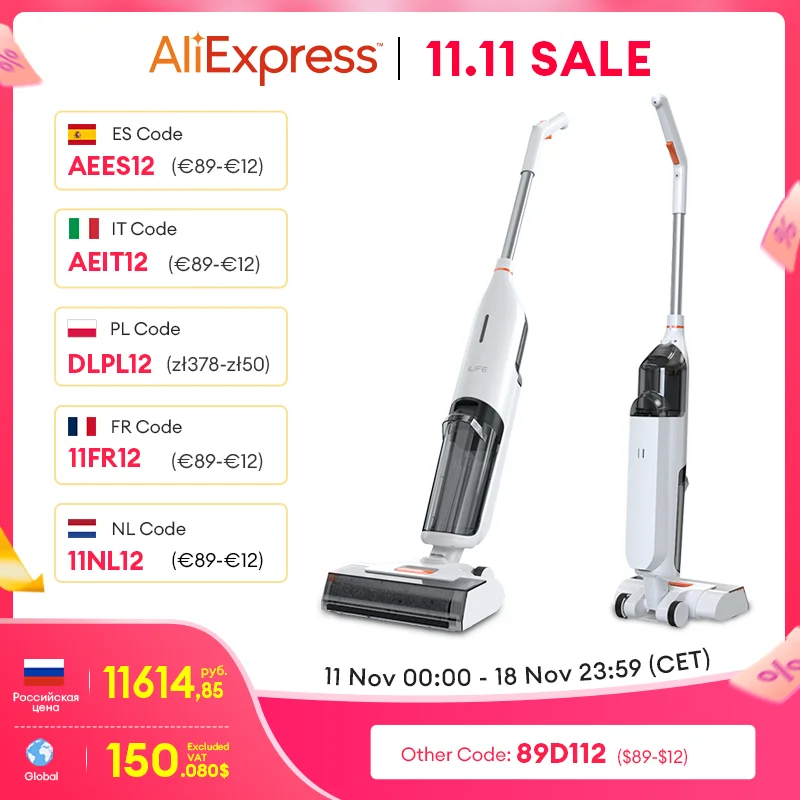 ILIFE W90 무선 습식 건식 세척 스마트 걸레 로봇
