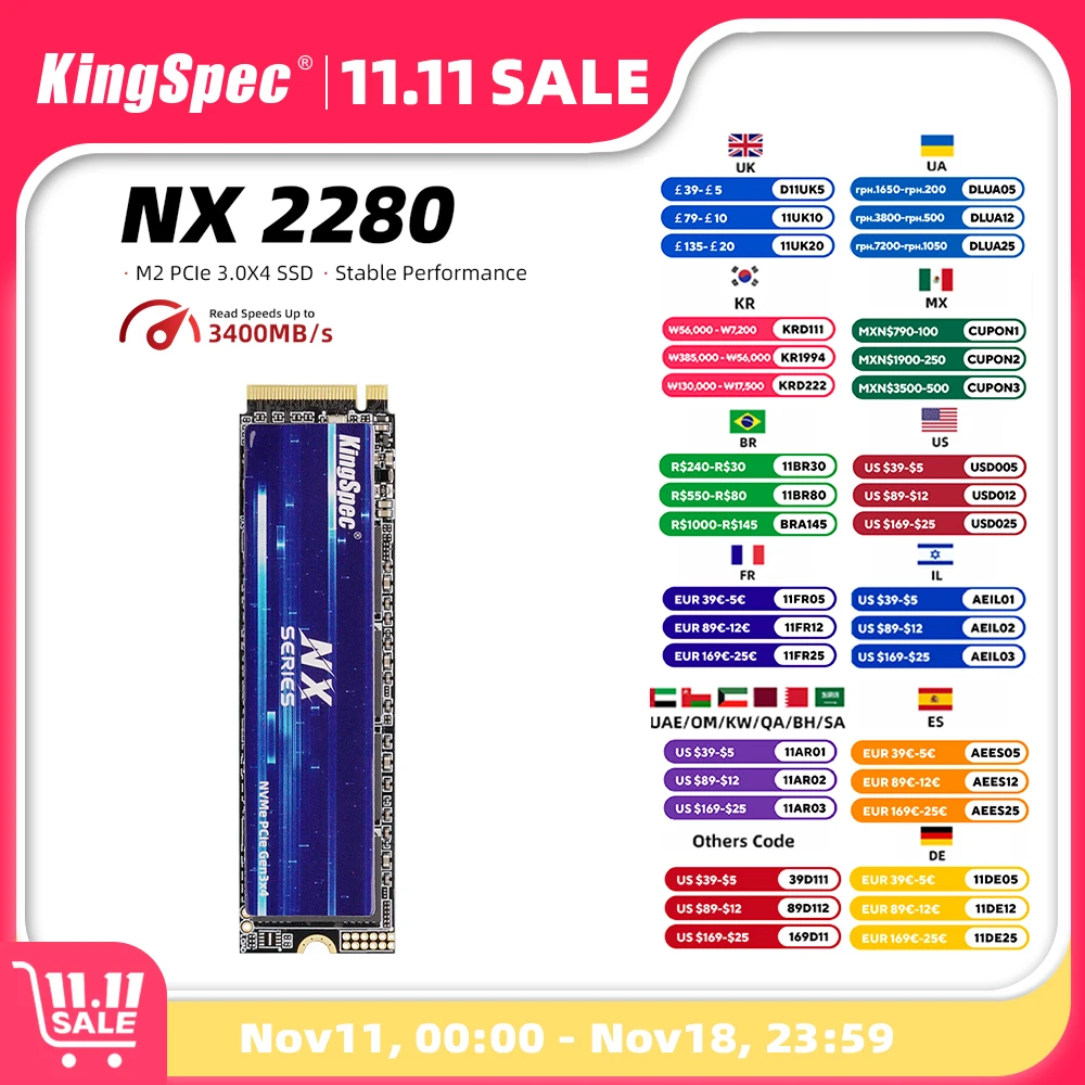 KingSpec-SSD 128gb 256gb 512gb 내장 솔리드 스테이트 1tb 드라이브