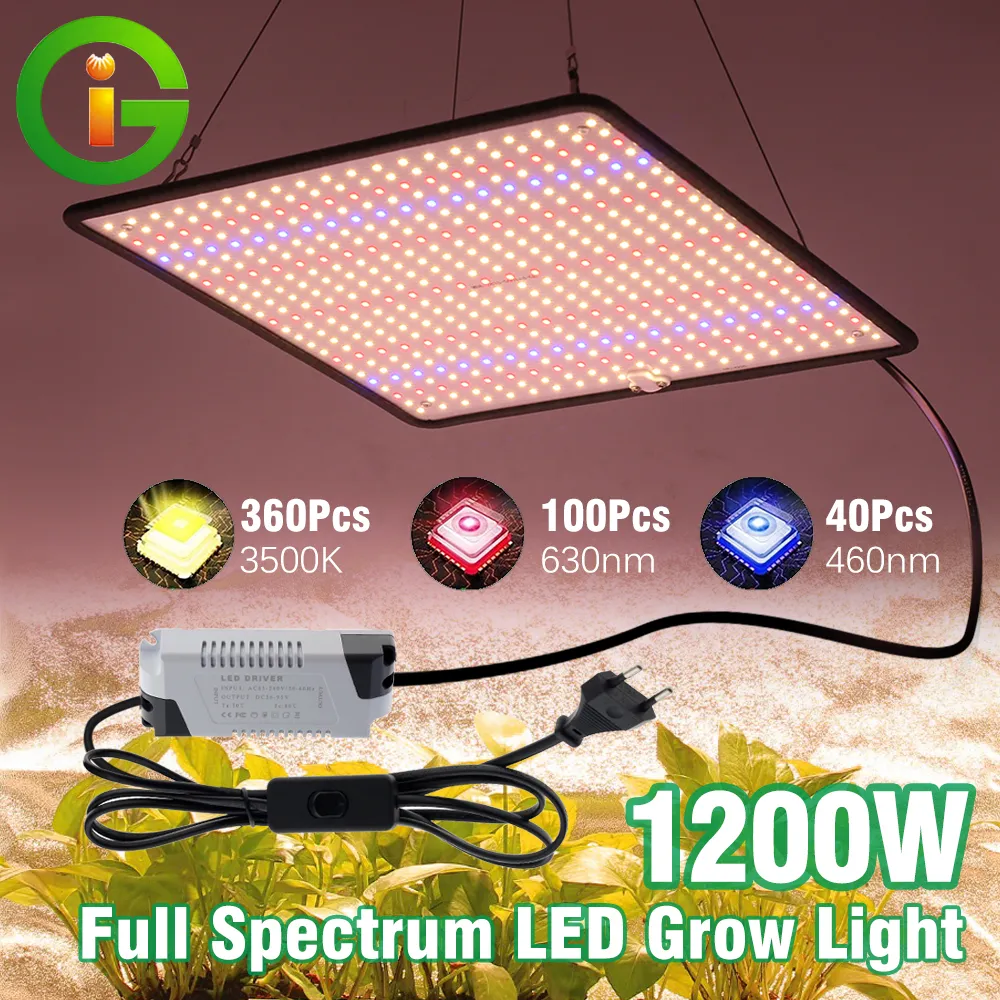 LED 식물 생장 조명 풀 스펙트럼 AC85-240V 40W