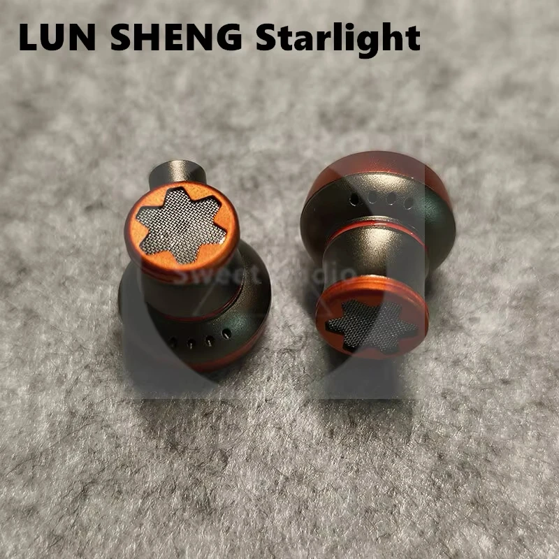 LUN SHENG Starlight 하이파이 듀얼 다이내믹 드라이버 플랫 헤드 이어버드