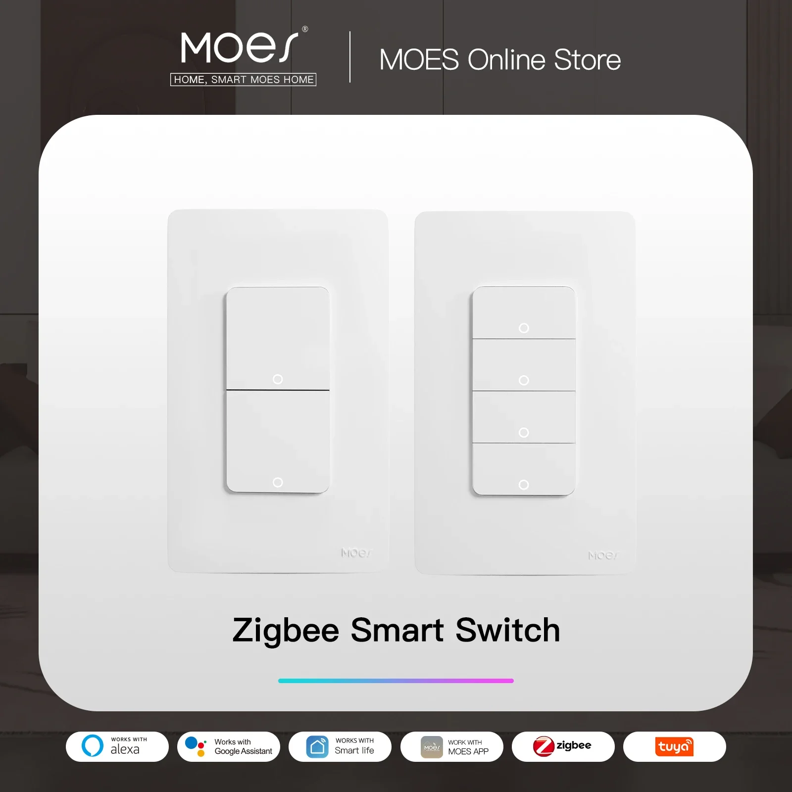 MOES 투야 지그비 스마트 조명 스위치