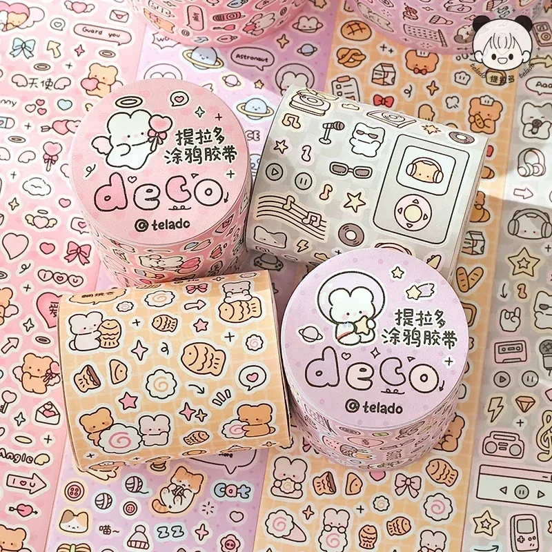 Mr.paper DIY 장식 공예 프로젝트용 다채로운 접착 테이프