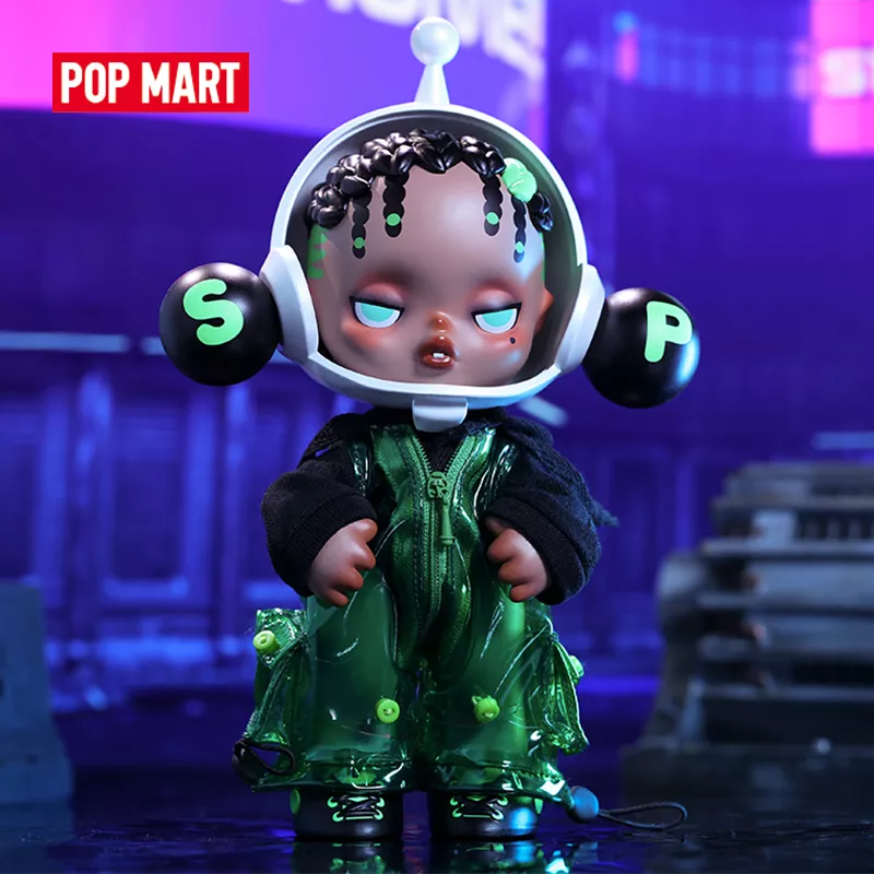 POP MART 스컬팬더 OOTD 야생 녹색 피규어