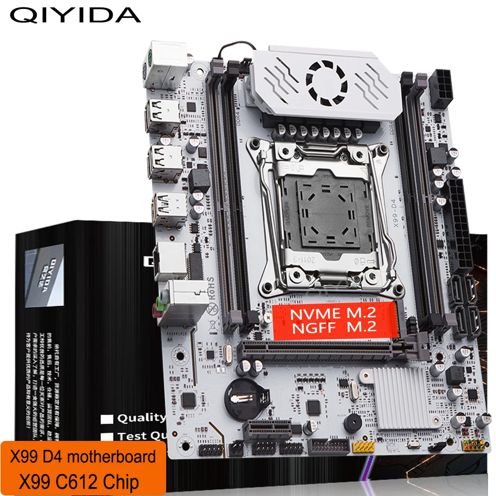 QIYIDA X99 마더보드 D4 LGA 2011 3
