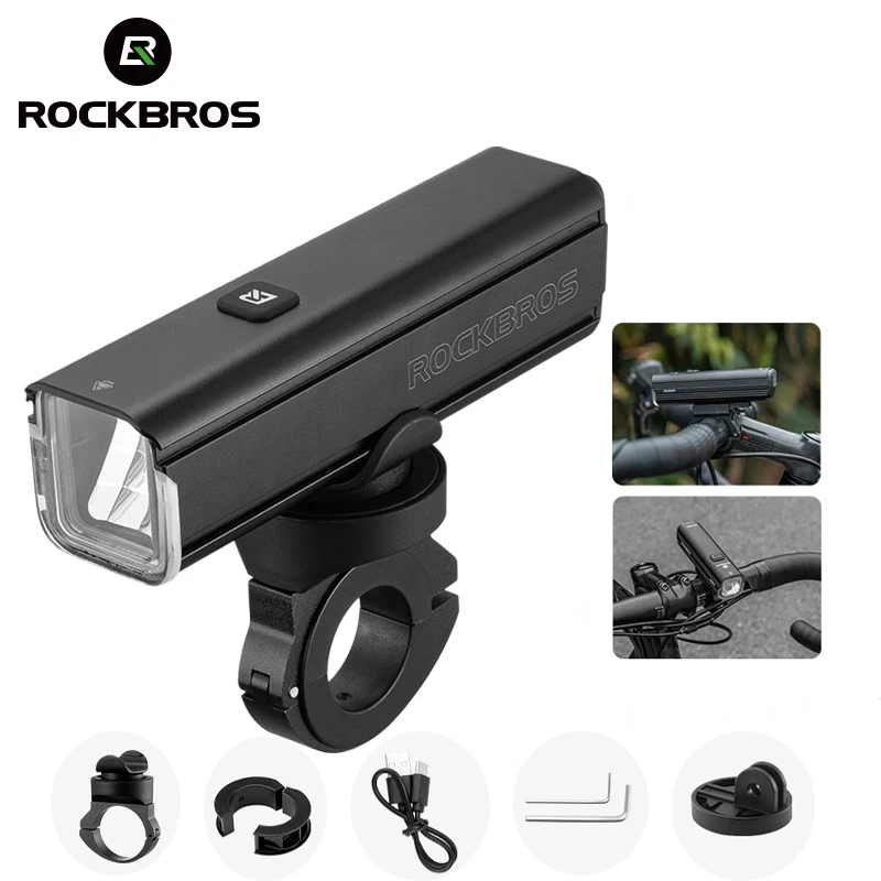 ROCKBROS-자전거 라이트 1000LM 4500mAh