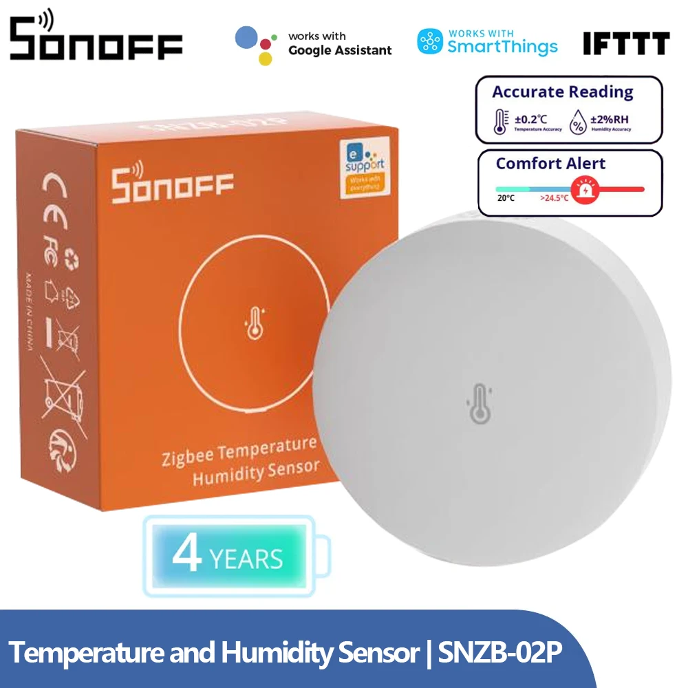 SONOFF SNZB-02P 지그비 온도 및 습도 센서