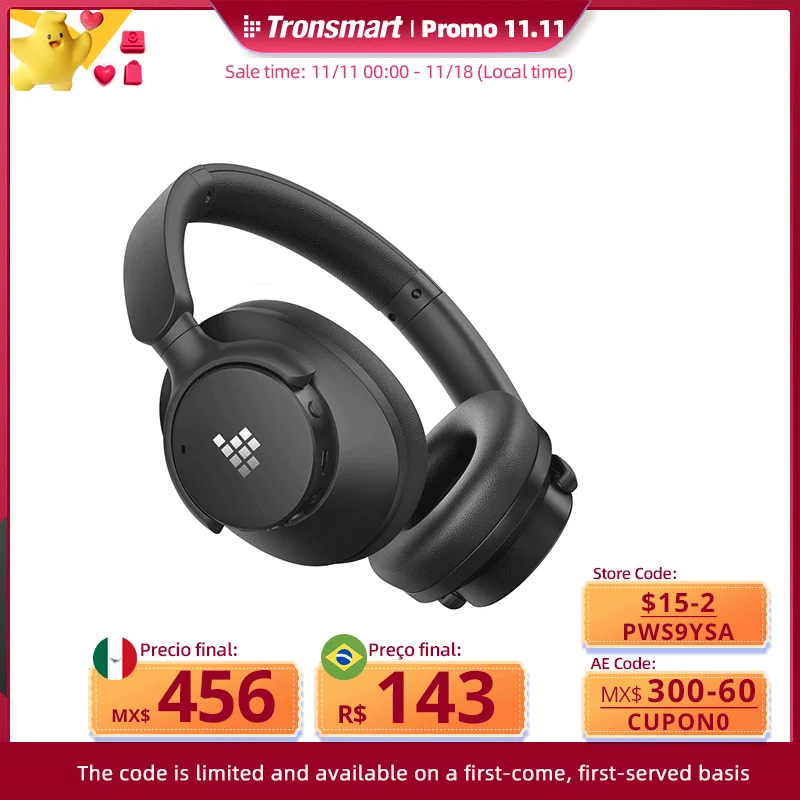 Tronsmart Sounfii Q20 헤드폰 블루투스 헤드셋