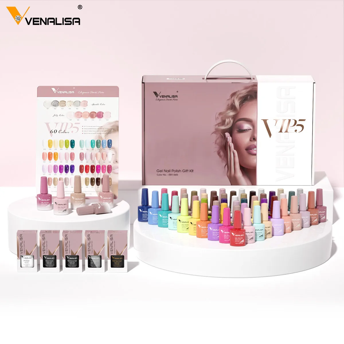 Venalisa 네일 젤 광택제 키트