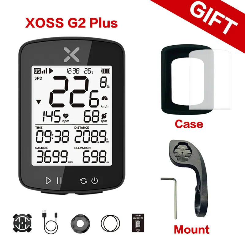 XOSS GPS 사이클링 컴퓨터 G 플러스 무선 속도계 블루투스 트래커