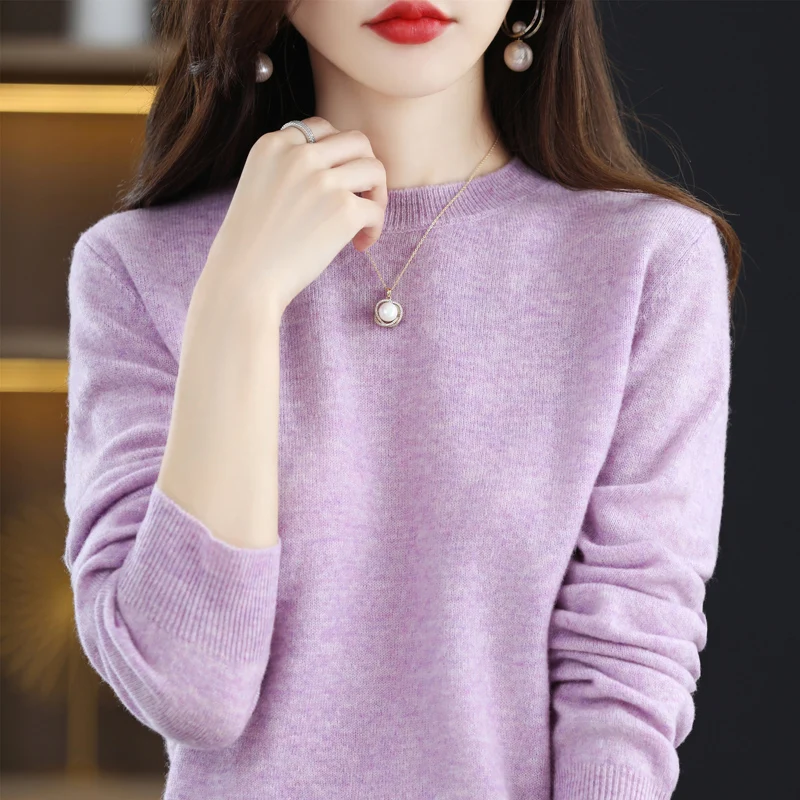 100% 순수 울 캐시미어 스웨터 여성용