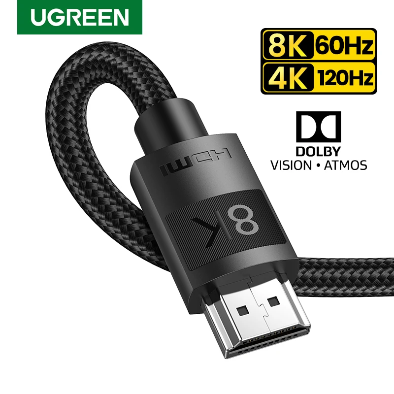Ugreen-HDMI 2.1 초고속 8K/60Hz 4K/120Hz 케이블
