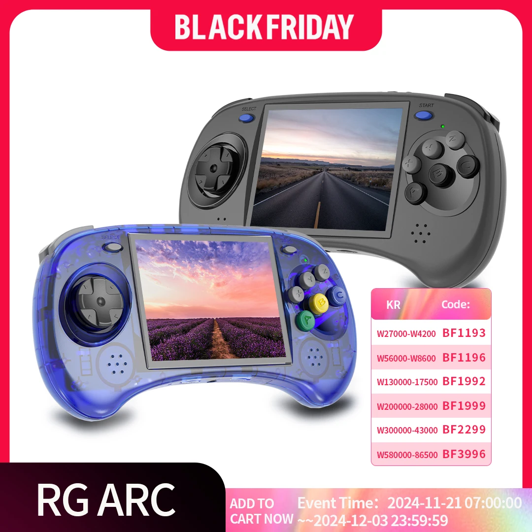 ANBERNIC RG ARC-D ARC-S 휴대용 게임 콘솔