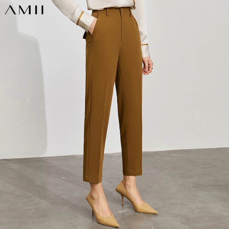Amii 여성용 미니멀리즘 블레이저 바지