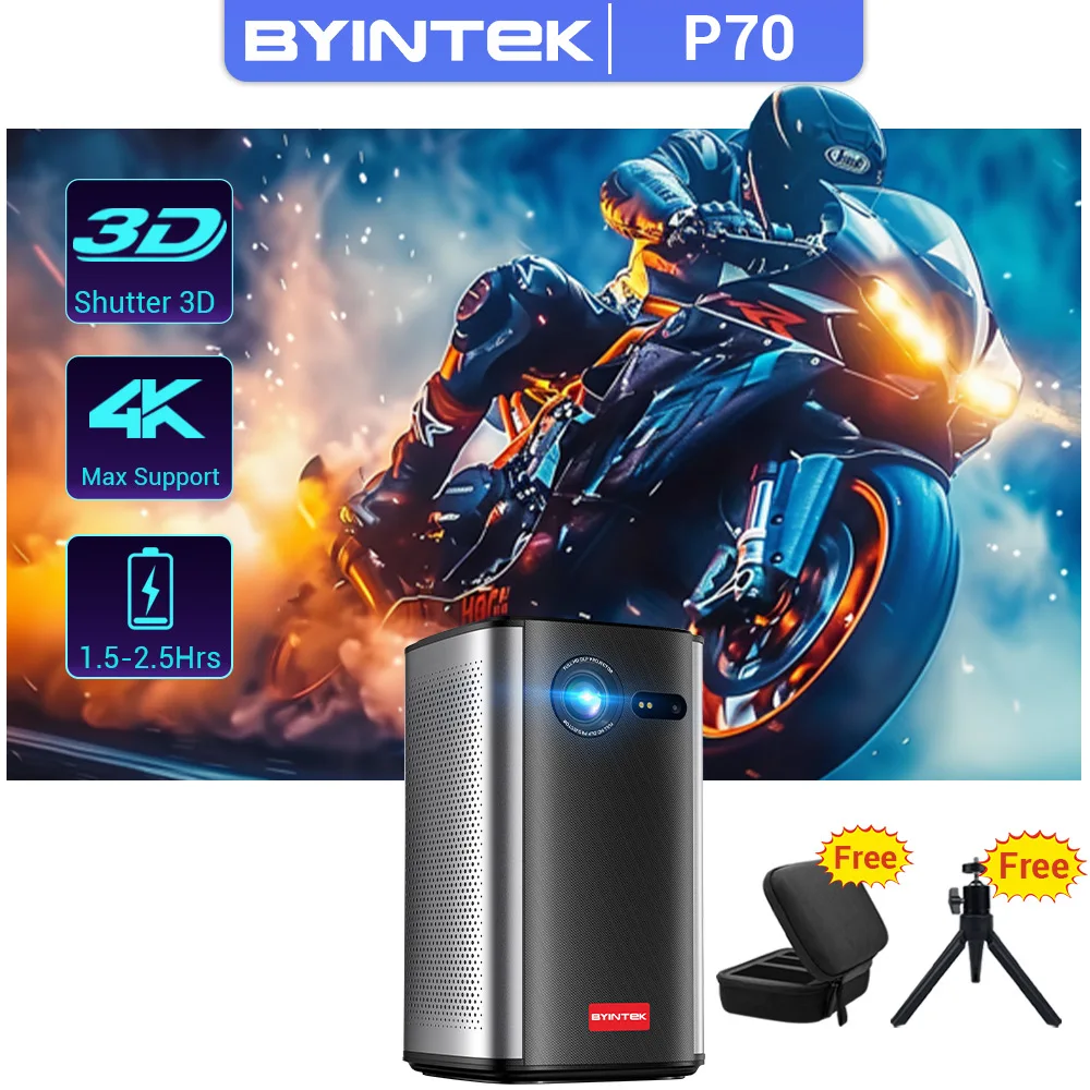 BYINTEK P70 미니 휴대용 프로젝터