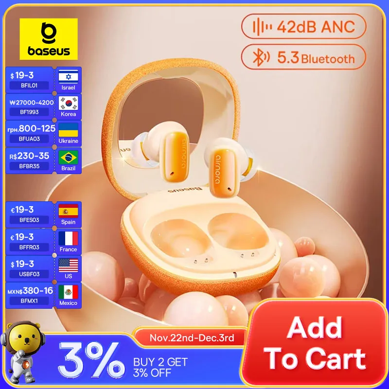 Baseus 에어노라 2 ANC 블루투스 5.3
