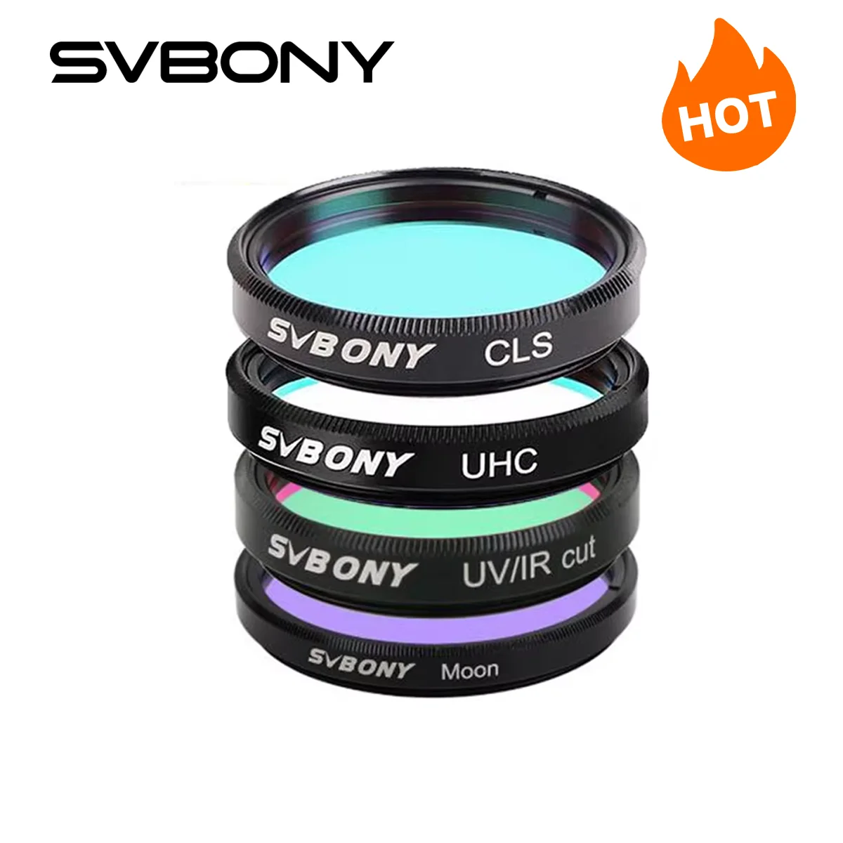 SVBONY 전문 천문 필터 1.25 "달/UV-IR/CLS 필터 천체 망원경 접안 렌즈 관찰