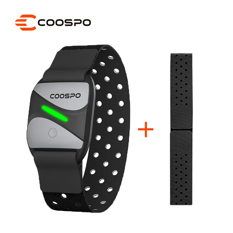COOSPO-HW807 HRV 심박수 모니터 완장 광학 야외 피트니스 센서 블루투스 5.0 ANT + IP67