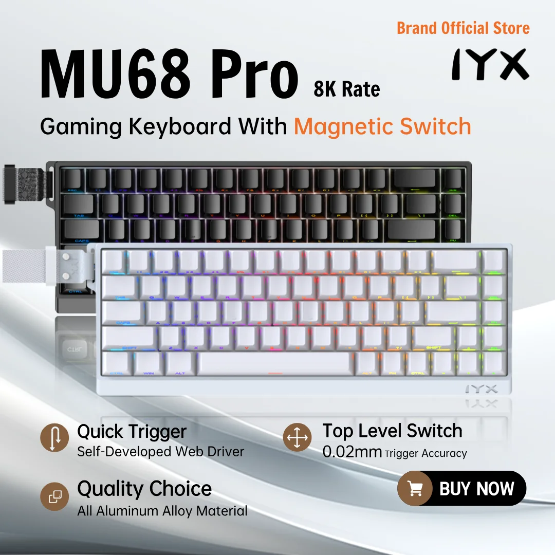 IYX MU68 프로 마그네틱 스위치 게임용 키보드