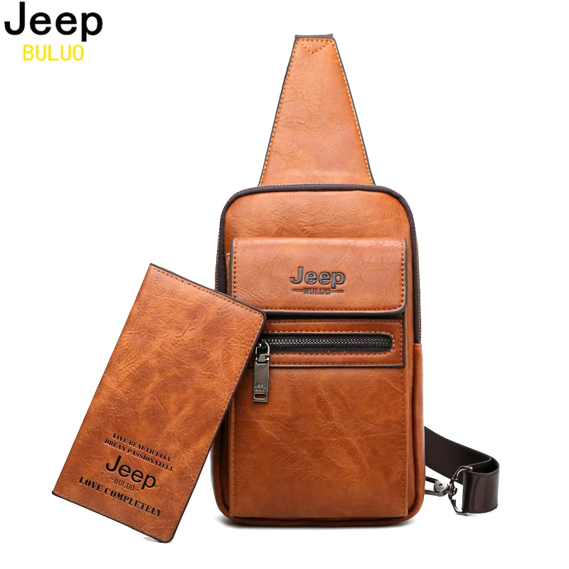 JEEP BULUO-고품질 브랜드 패션 슬링 백 남성용