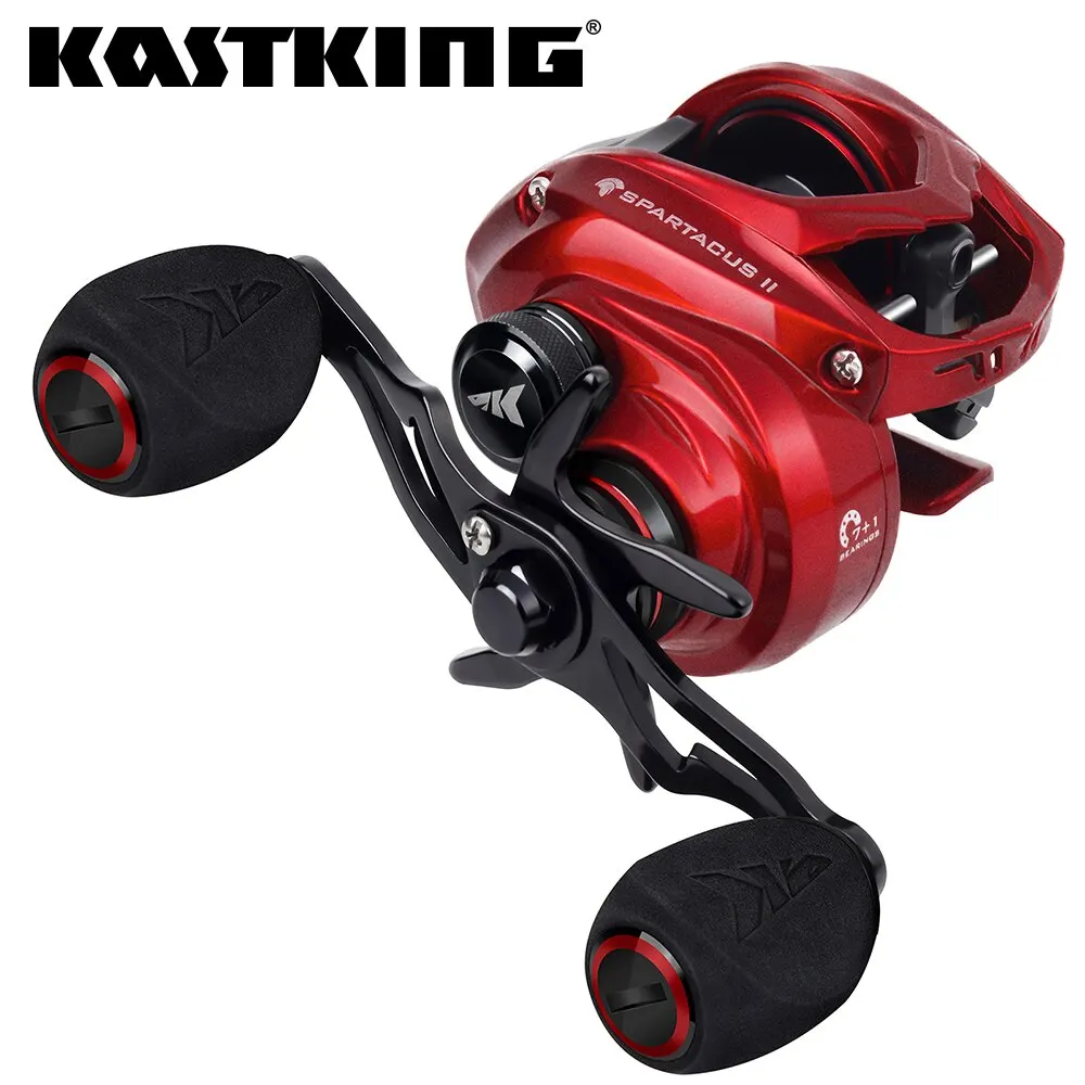 KastKing 스파르타쿠스 II 레드 컬러 베이트 캐스팅 릴
