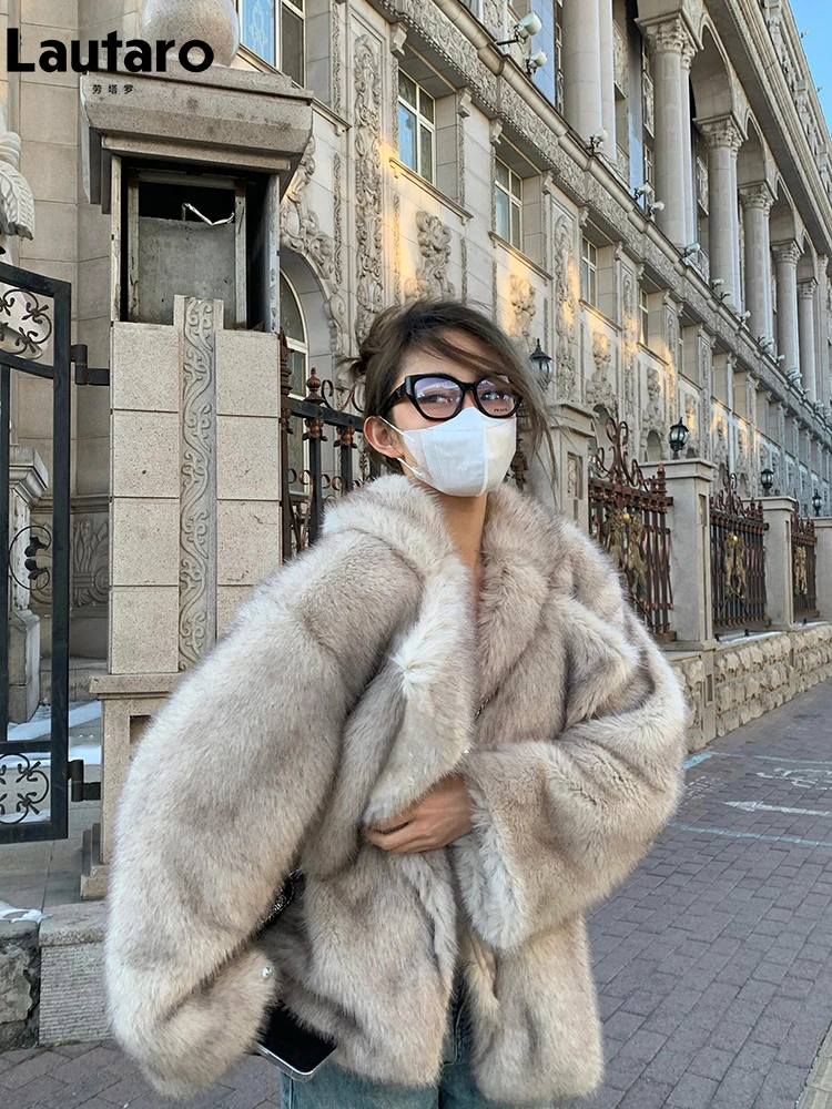 Lautaro 여성용 오버사이즈 루즈한 캐주얼 코트