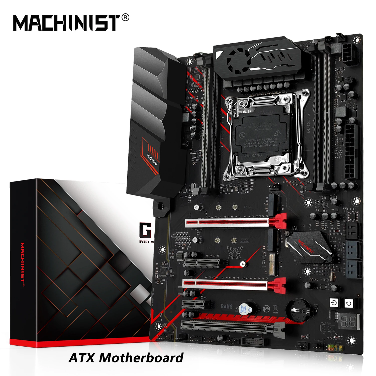 MACHINIST X99 MR9A PRO MAX 마더보드 지지대 LGA 2011-3 인텔 제온 E5 V3 및 V4 CPU 프로세서