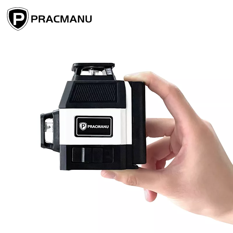 Practmanu 미니 레이저 레벨 12 라인 3D 레벨 셀프 레벨링