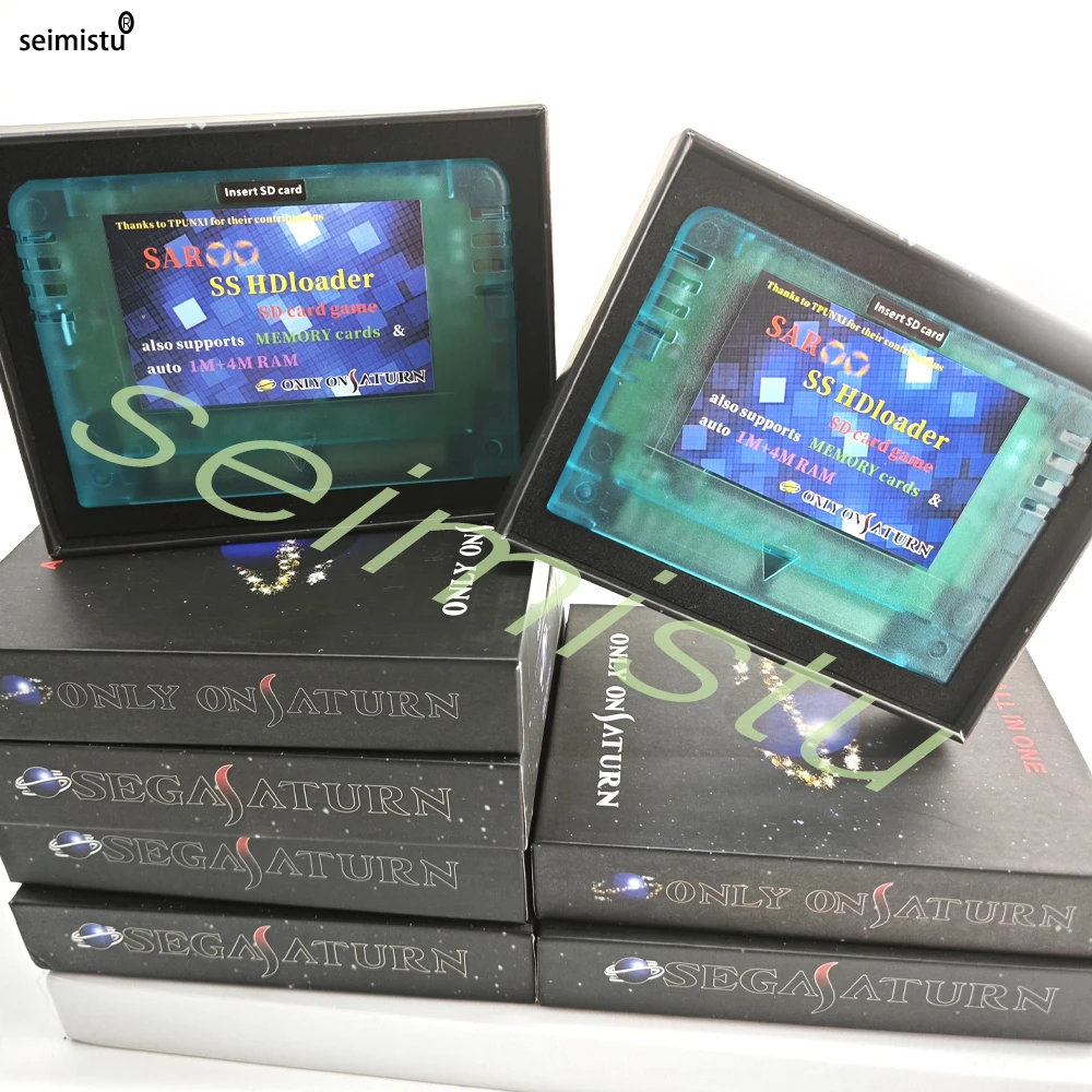 SAROO HDLoader 카트리지 빠른 읽기 Sega Saturn 게임 리더 지지대 SD Menory 카드