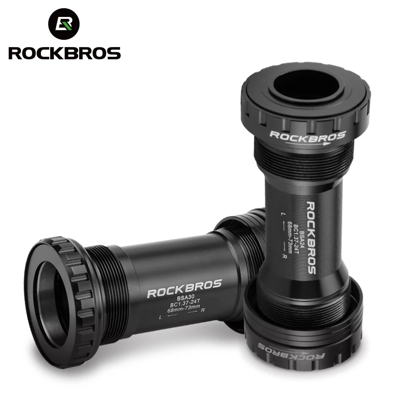 ROCKBROS 자전거 하단 브래킷 BSA 스레드 세라믹 베어링 직경 24-22mm BSA24 BSA30 BSADUB SRAM GXP/SRAM-DUB 크랭크 세트