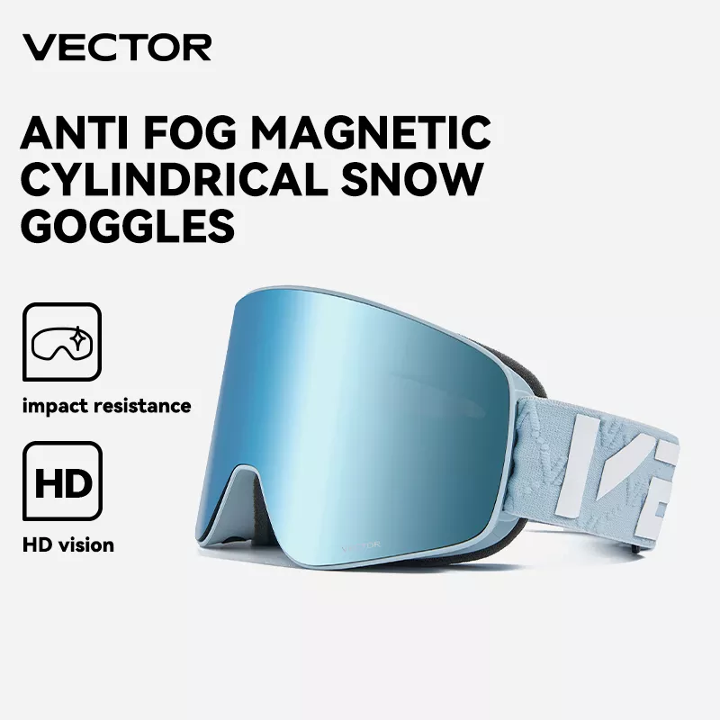 VECTOR 브랜드 이중 레이어 김서림 방지 원통형 스키 고글