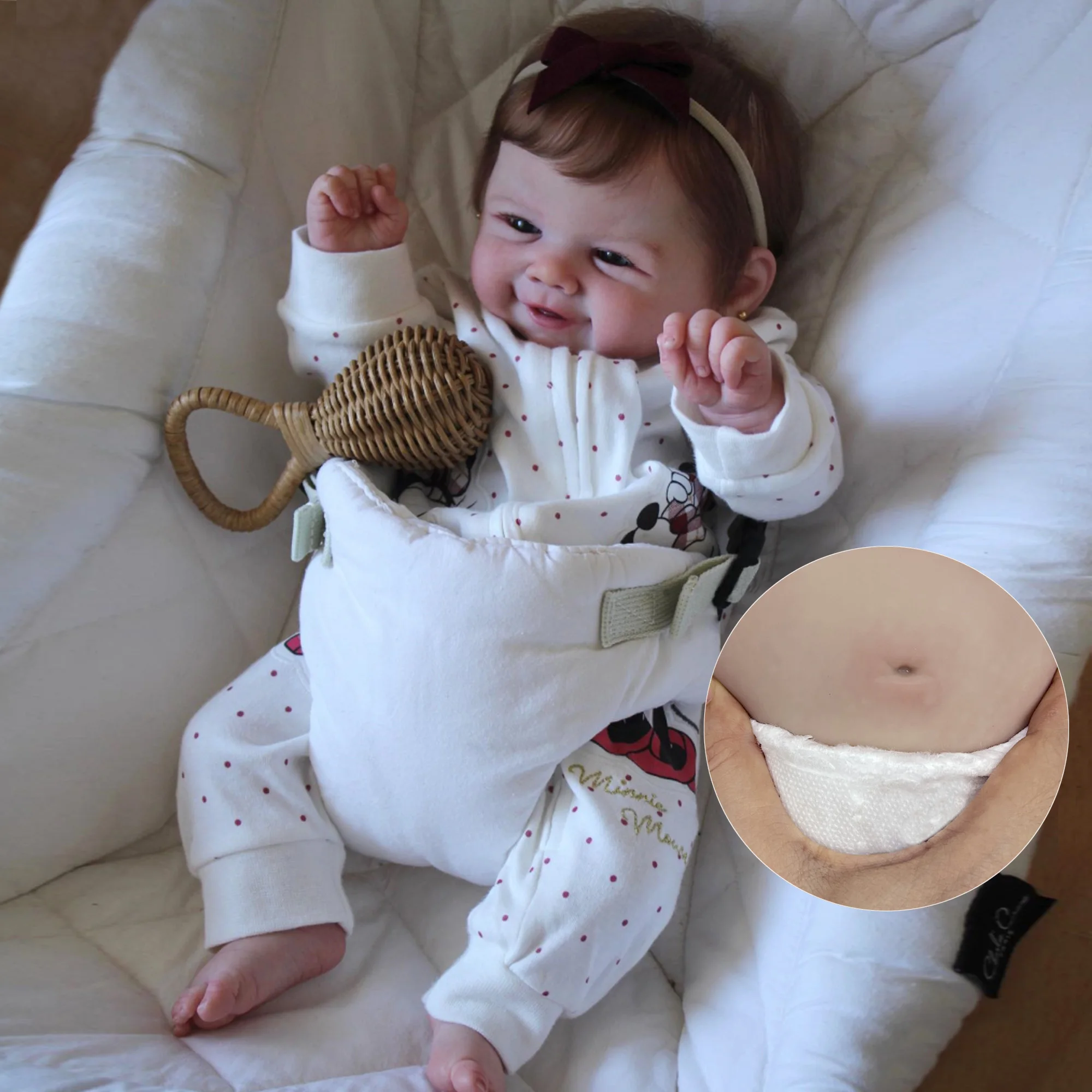 Vivienne 남아 및 여아용 전신 실리콘 비닐 인형