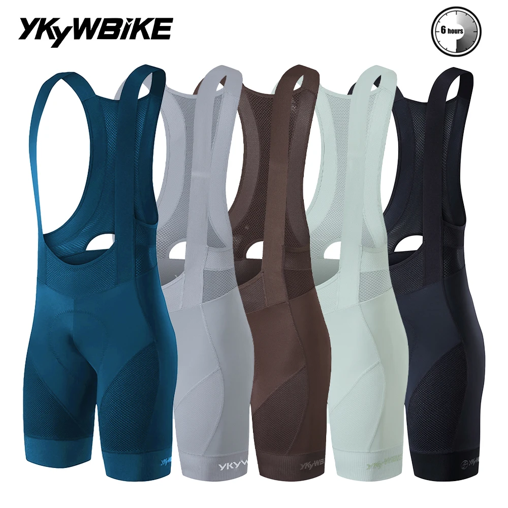 YKYWBIKE 남성용 사이클링 턱받이 반바지