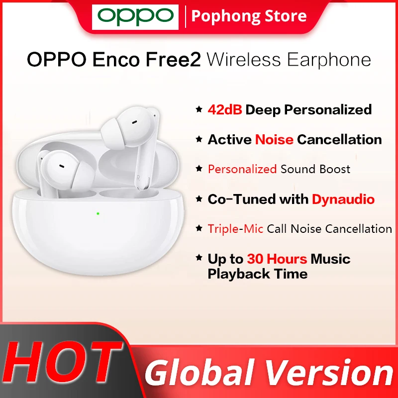 글로벌 버전 OPPO Enco Free 2 TWS 이어폰