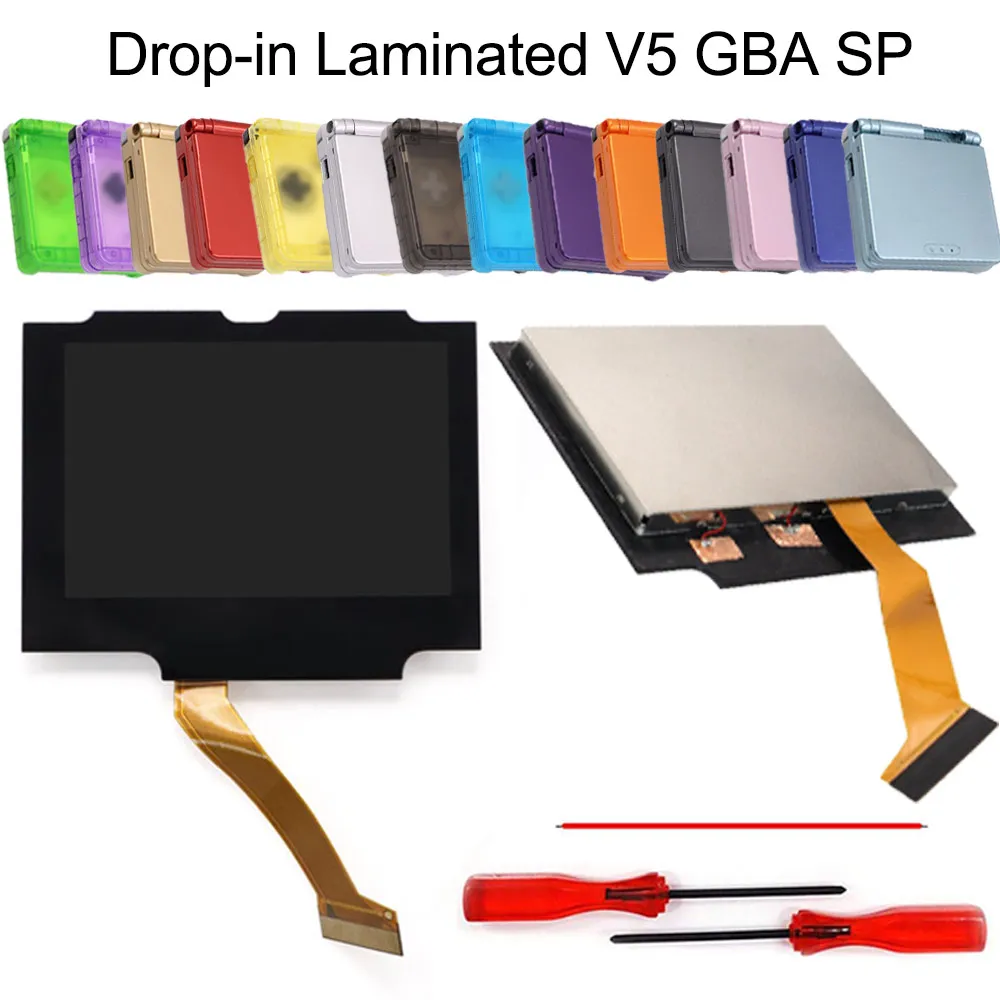 라미네이트 V5 IPS GBA SP 백라이트 LCD 교체 모드 키트