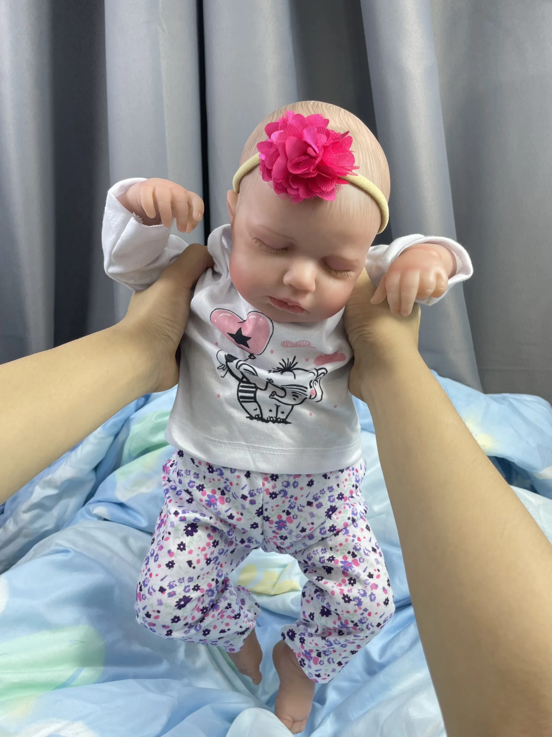 실물 같은 실리콘 비닐 신생아 3D 피부 보이는 정맥 여아용 DIY 장난감