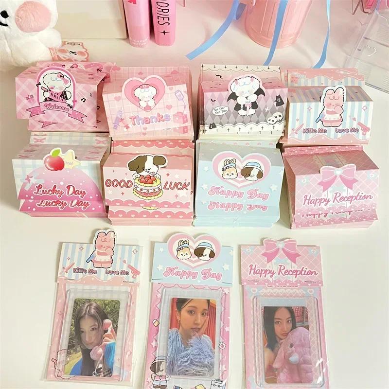 아메리칸 레트로 스위트 하트 시리즈 만화 카드 헤드 카드 백