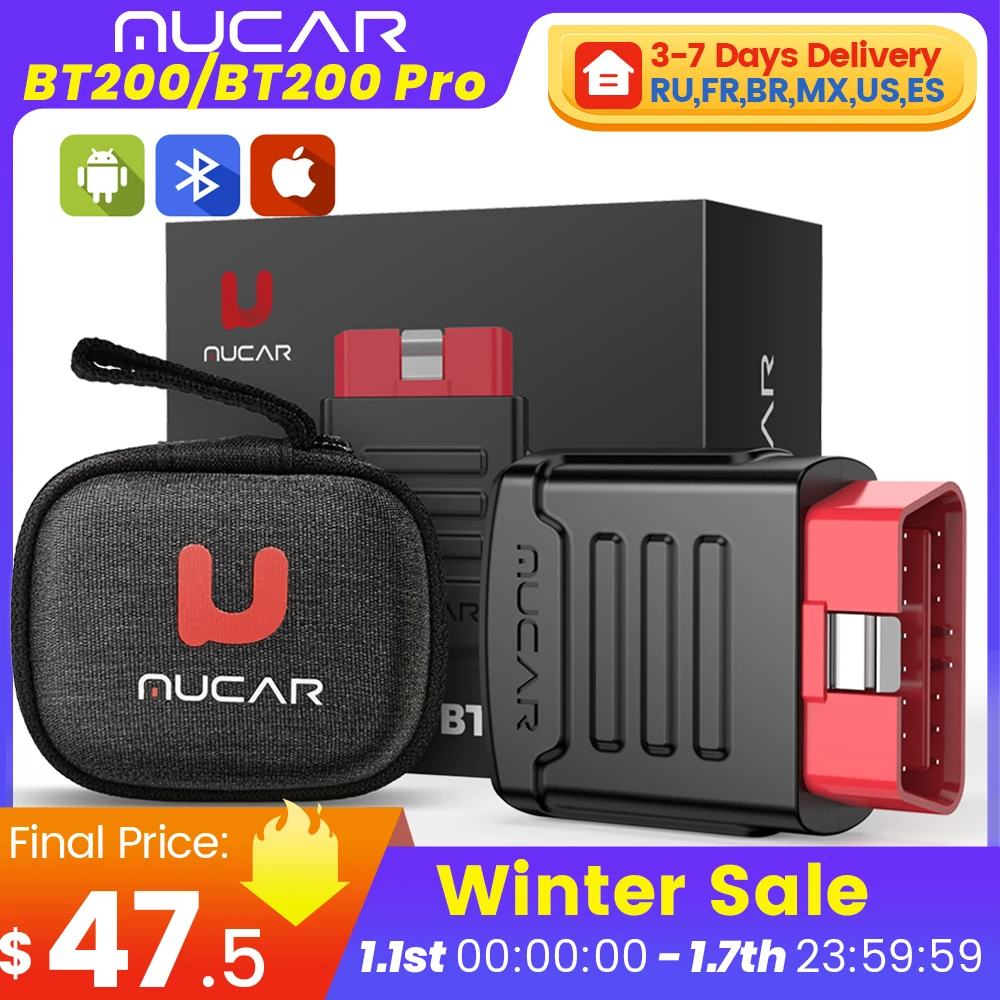 MUCAR BT200/BT200 Pro OBD2 스캐너