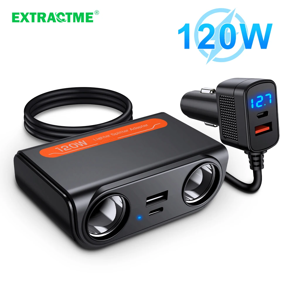 Extractme 차량용 담배 라이터 분배기