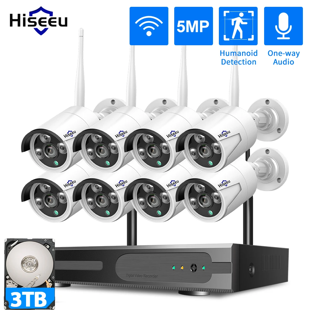 Hiseeu 와이파이 CCTV 카메라 보안 시스템