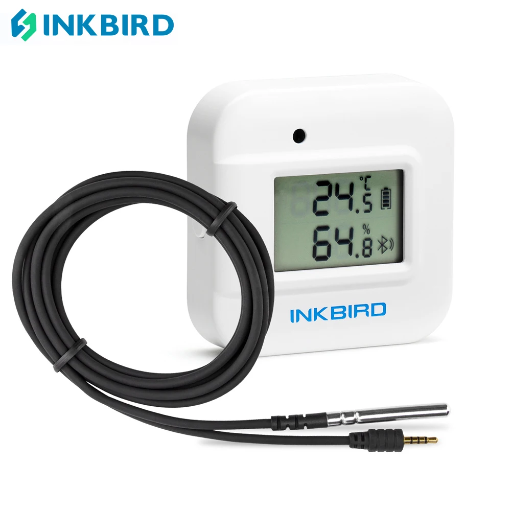 INKBIRD IBS-TH2 플러스 무선 블루투스 온도 및 습도 모니터 방수 외부 프로브 자석 양조용 고기 홈