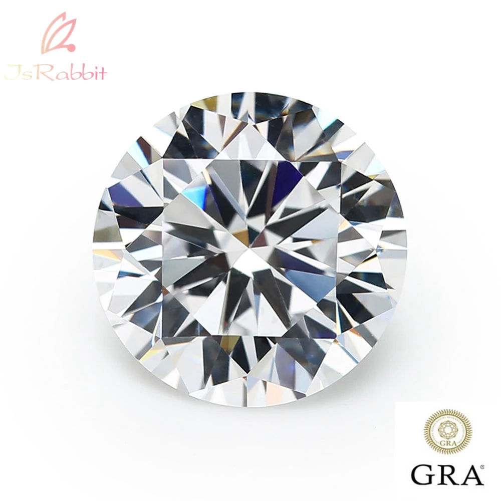 IsRabbit-리얼 모이사나이트 라운드 브릴리언트 컷 6.5MM 1CT VVS1 D 컬러 100% 다이아몬드 테스트