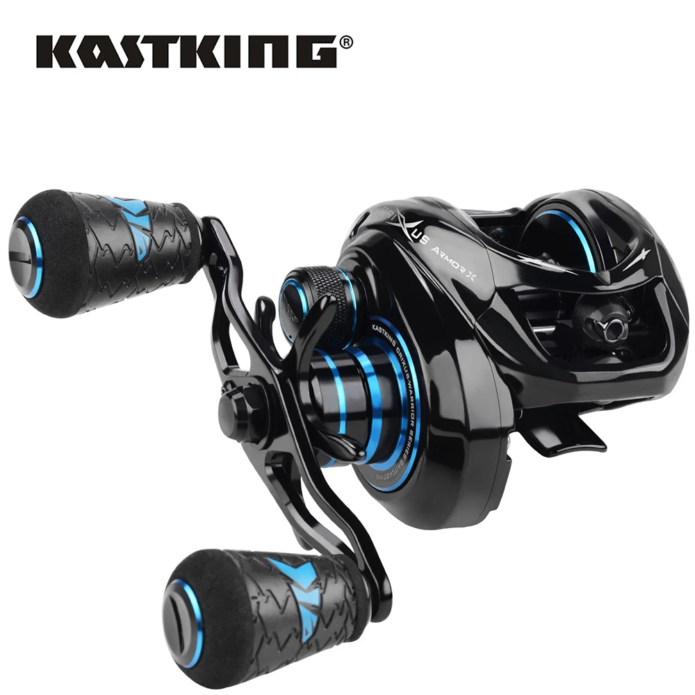 KastKing Crixus ArmorX Baitcasting 낚시 릴 9 + 1 볼 베어링 7.2:1 높은 기어비 8kg 드래그 알루미늄 프레임 낚시 휠