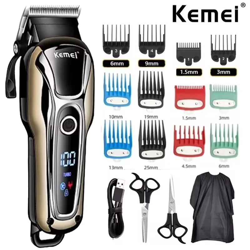 Kemei 남성용 전문 헤어 클리퍼