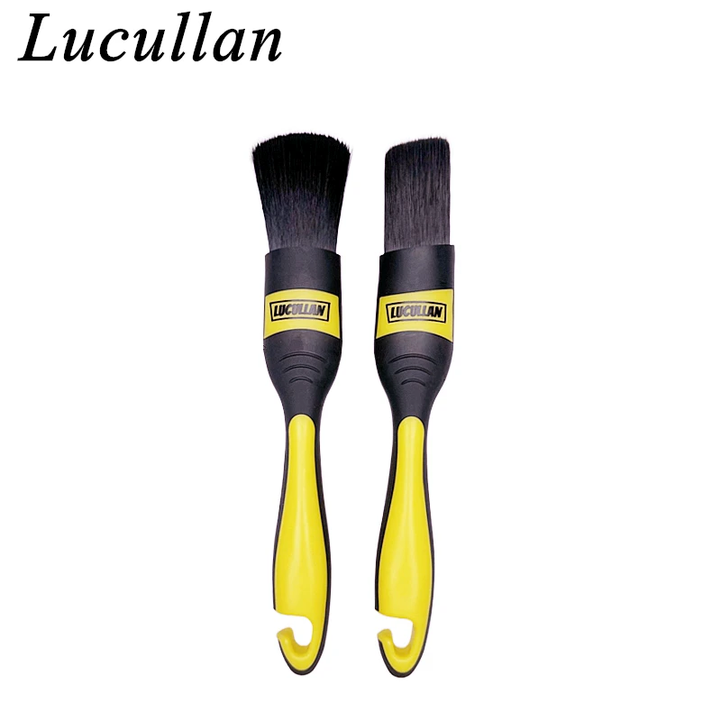 Lucullan 인체공학적 고무 핸들 자동차 디테일링 브러시